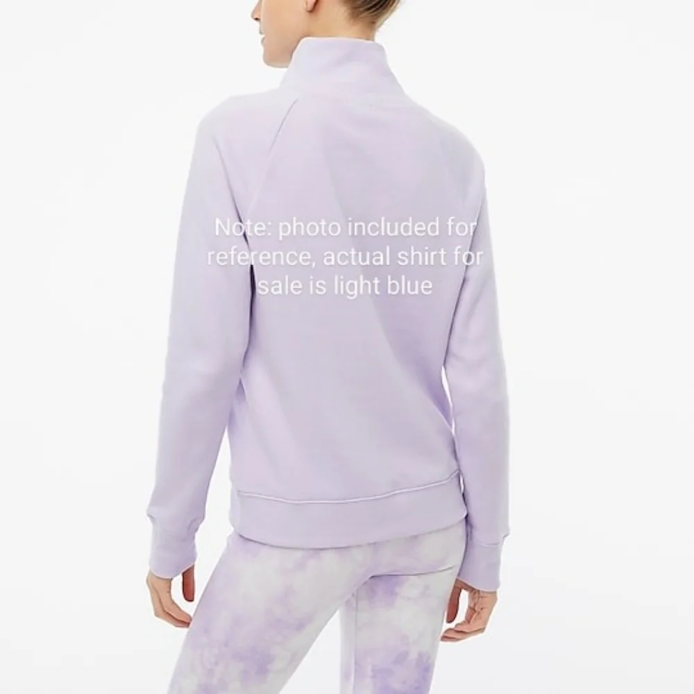 BNWT J Crew Factory light blue sweater w button detail - Picture 2 of 6